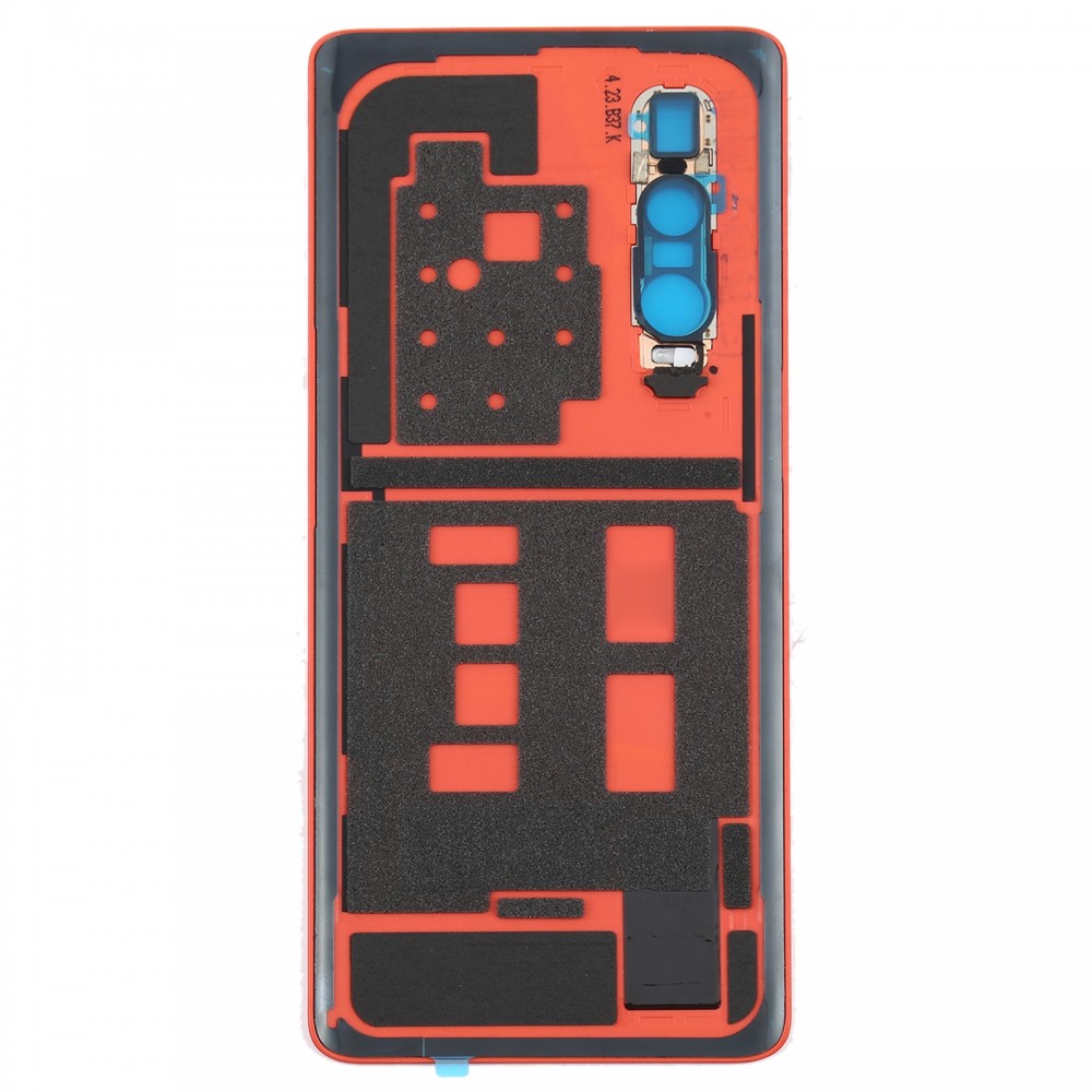 Original Leather Material Battery Back Cover for OPPO Find X2 Pro CPH2025 PDEM30(Orange) Oppo Replacement Parts OPPO Find X2 Pro